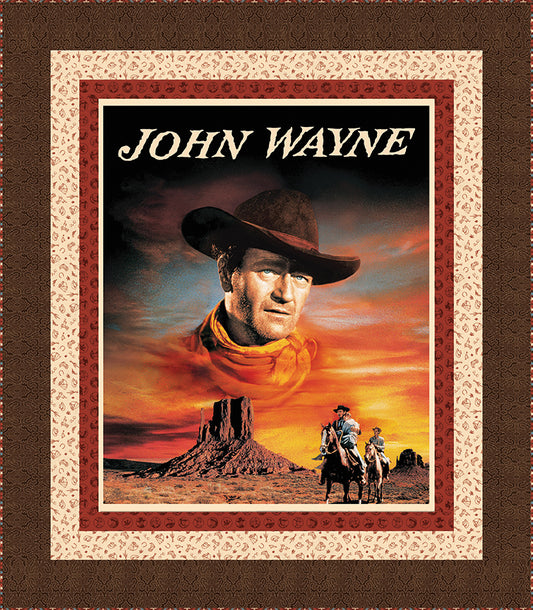 Free John Wayne Panel Quilt Pattern