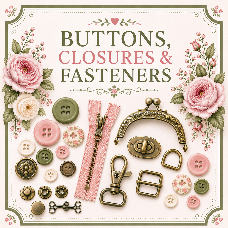 Buttons, Closures & Fasteners