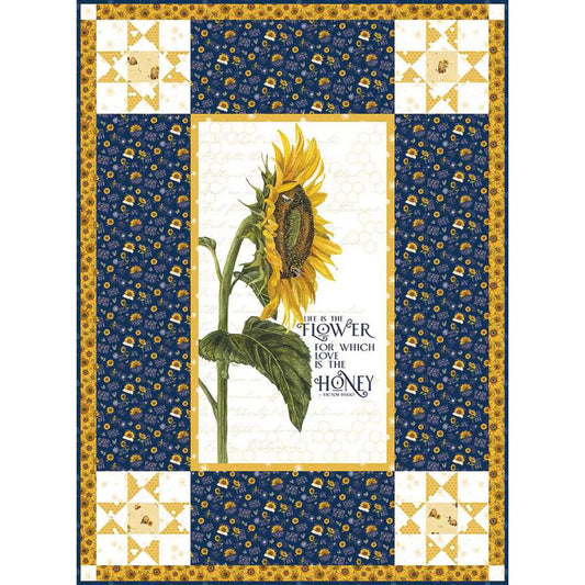 Life Is the Flower Panel Quilt Boxed Kit