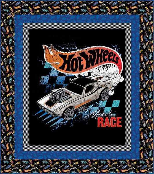 Hot Wheels Panel Quilt Boxed Kit