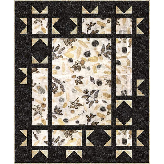 Expressions Batiks Express Yourself Botanicals Starlight Quilt Kit Pebble Pastiche