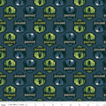 Legends of the National Parks Bigfoot Shields Navy Fabric
