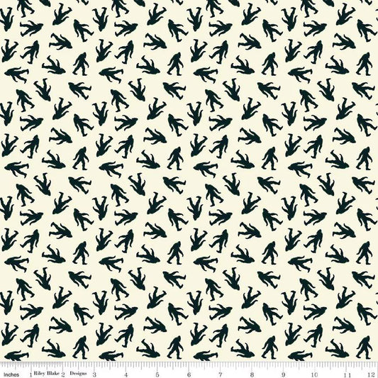 Legends of the National Parks Bigfoot Toss Cream Fabric - By the yard