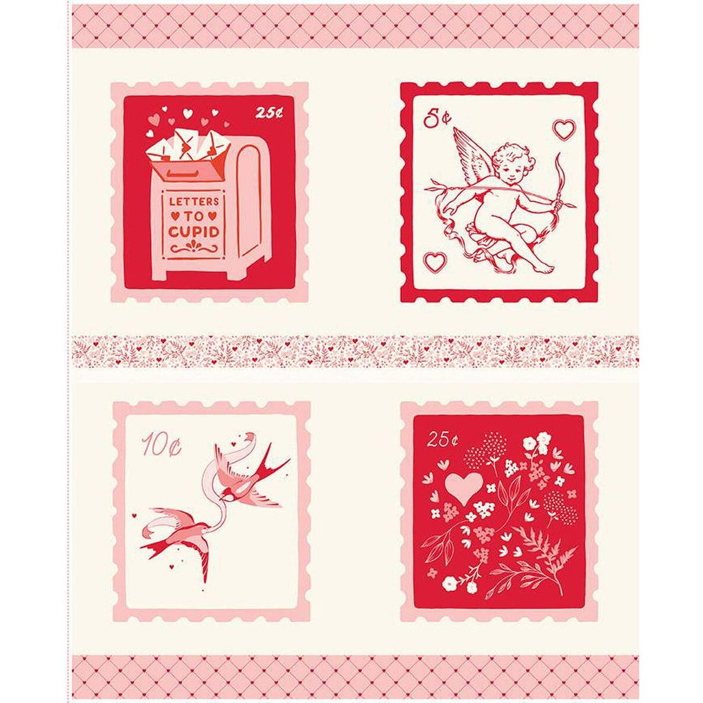 Letters to Cupid Pillow Fabric Panel