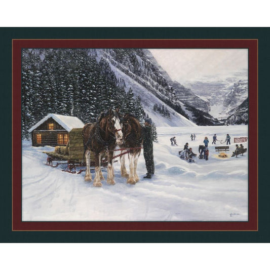 Magic At The Lake Louise Fabric Panel