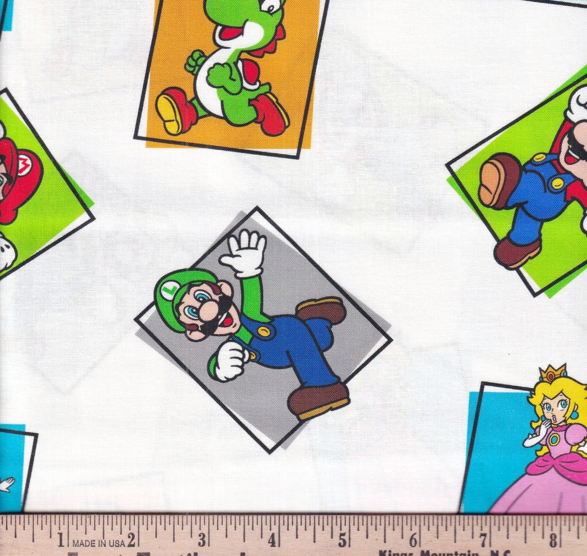 Nintendo Mario Blocks Fabric - By the yard