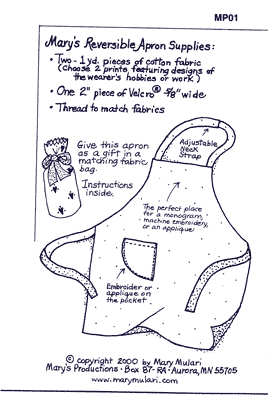 Reversible Apron Pattern