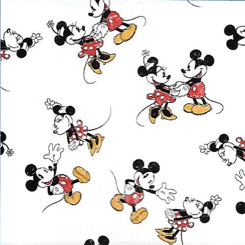 Disney Minnie & Mickey Scattered Fabric - By the yard