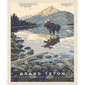 National Parks Grandteton Fabric Panel