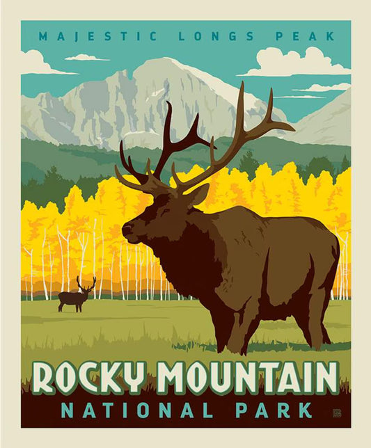 National Parks Rocky Mountain Fabric Panel