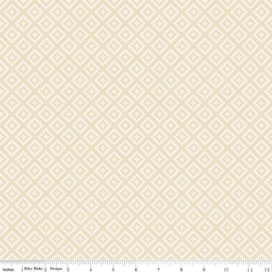 National Parks Diamonds Cream Fabric - By the yard