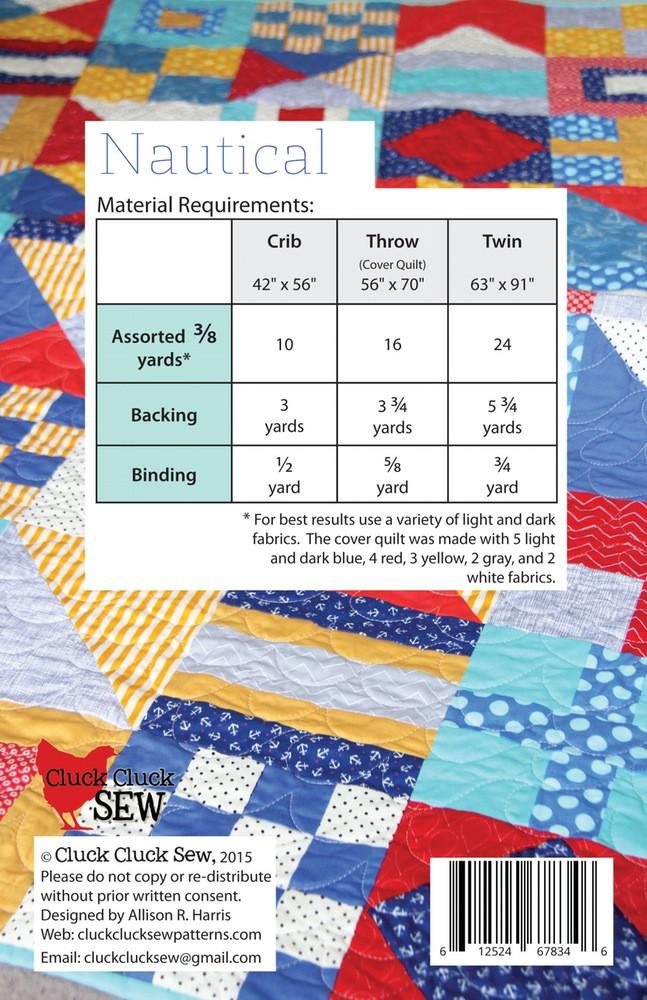 Cluck Cluck Sew Nautical Quilt Pattern