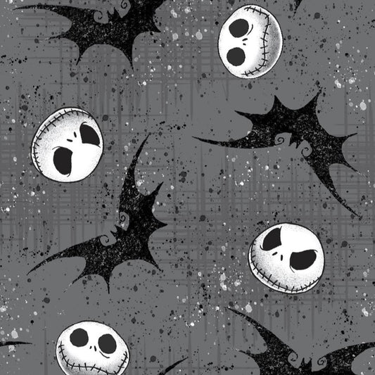 Disney Nightmare Before Christmas Jack With Bats Fabric - By the yard