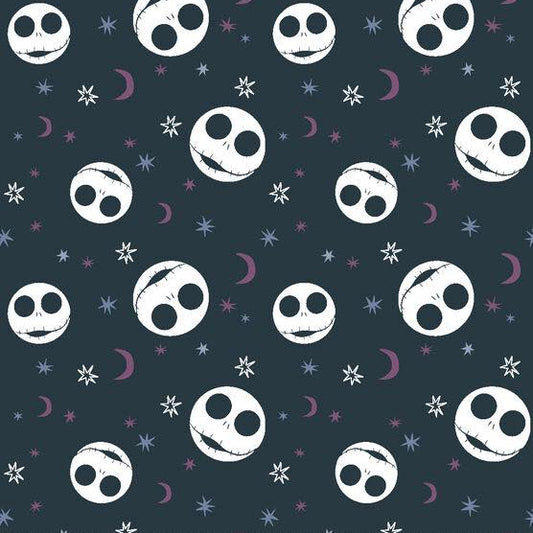 Disney Nightmare Before Christmas Jack Starlight Heads Fabric - By the yard