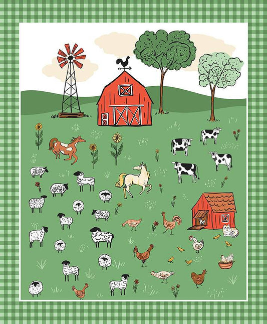 Farm Livin' Fabric Panel 36"