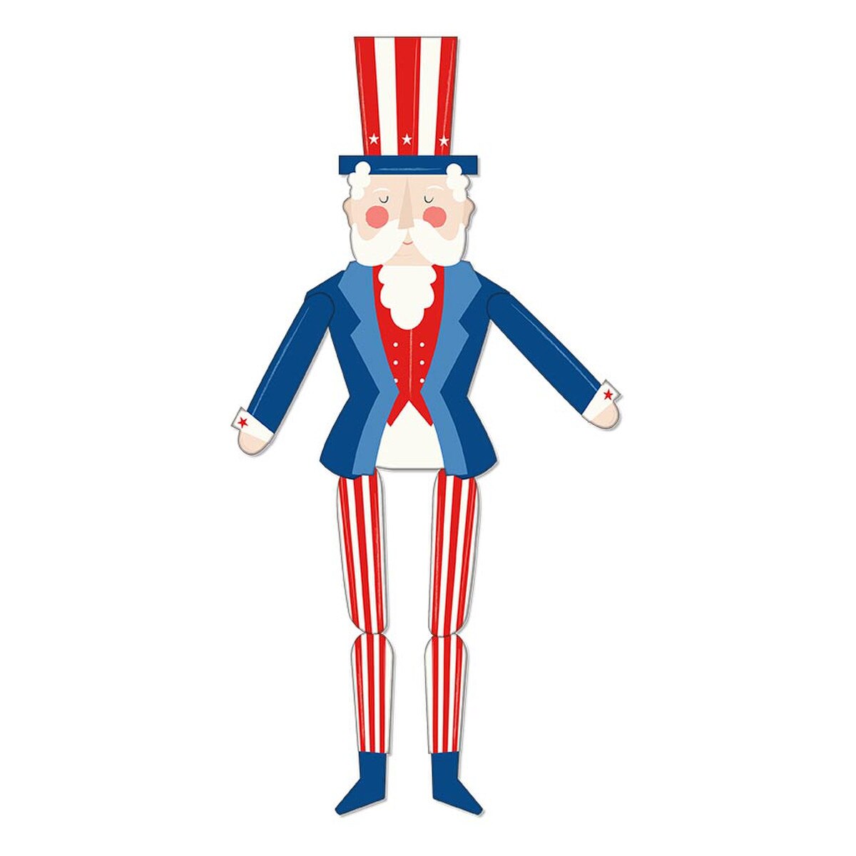Firecracker Uncle Sam Fabric Panel