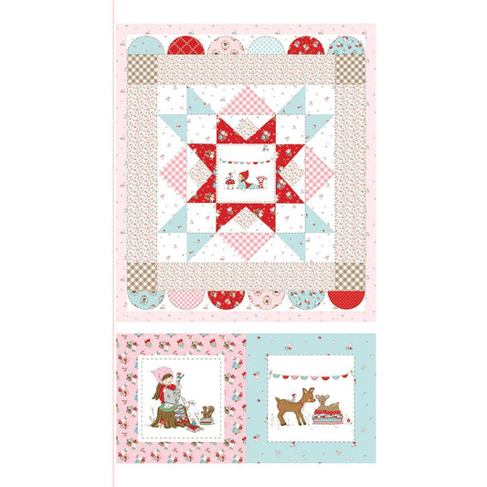 Whimsical Woodland Wall Hanging and Pillow Fabric Panel