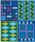 Quilt in Color Practice Quilting Panel Sea Glass