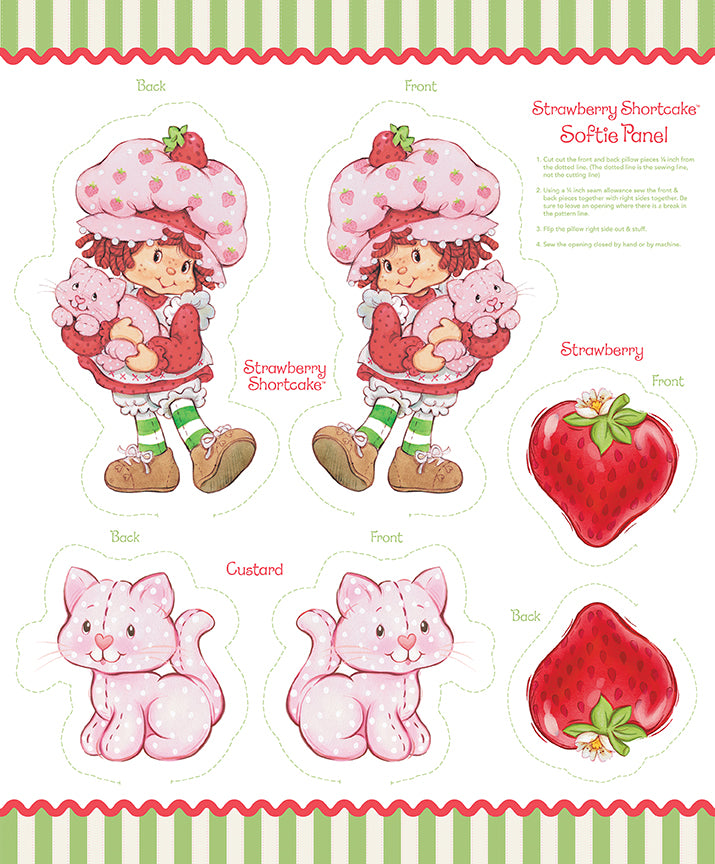 The World of Strawberry Shortcake™ Softie Fabric Panel