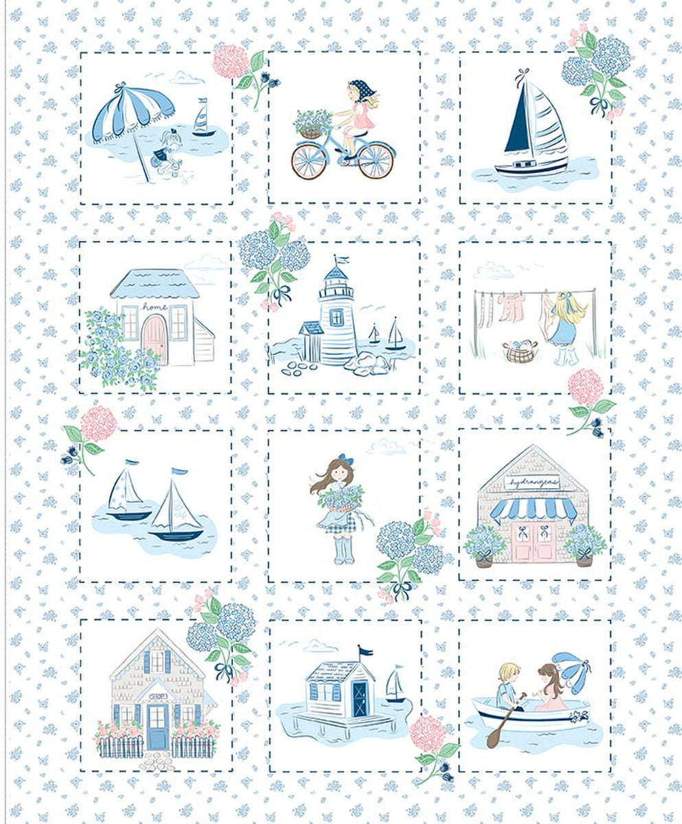 Coastal Dreams Fabric Panel by Tasha Noel for Riley Blake Designs