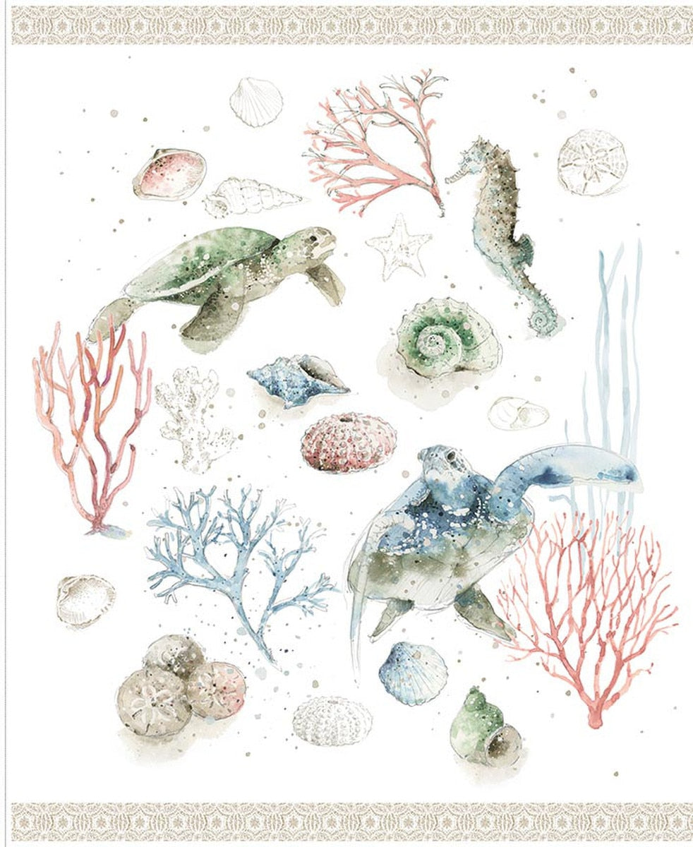 Sea Echoes Panel by Lisa Audit for Riley Blake Designs