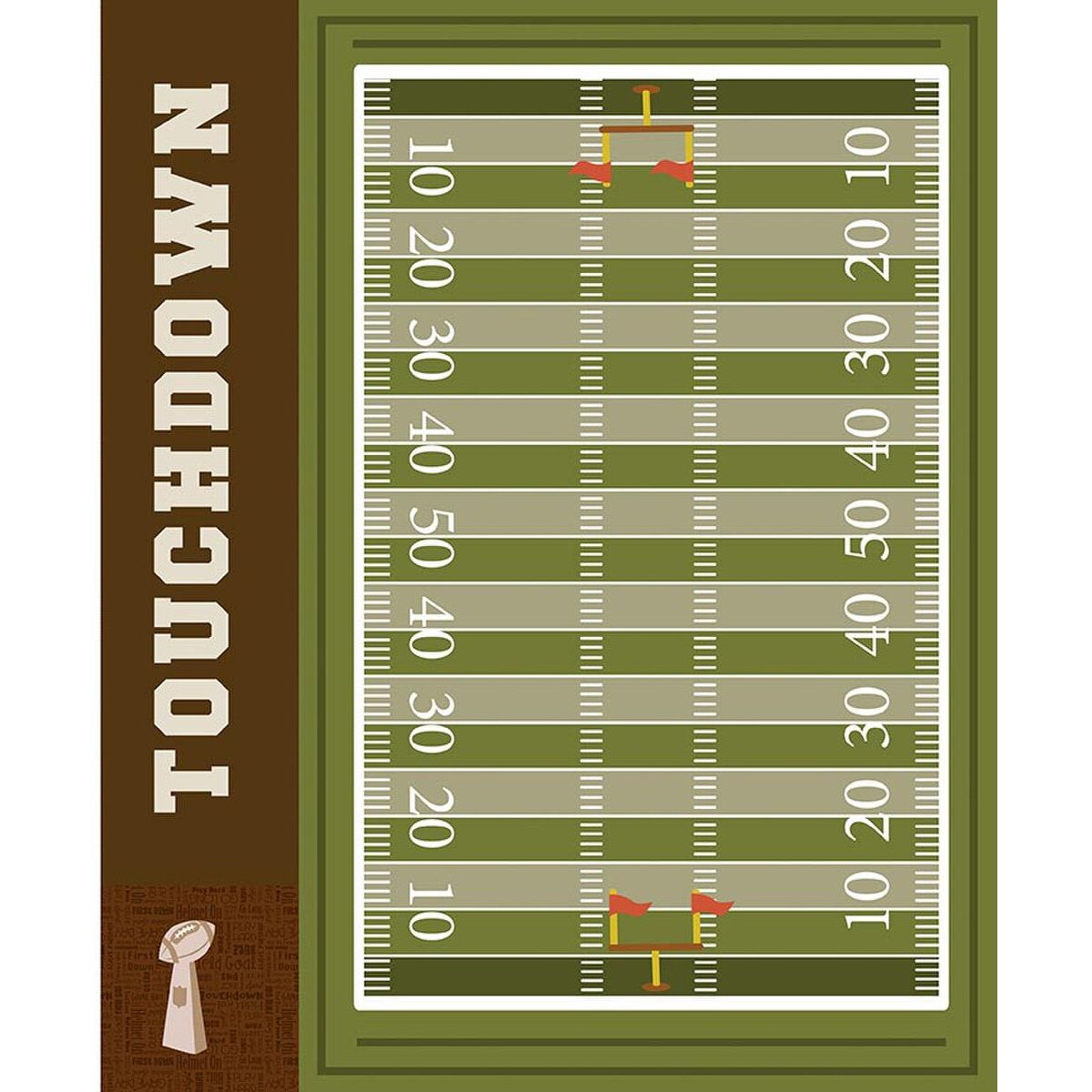 Hometown Heroes Football Fabric Panel