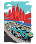 Hot Wheels™ Drive Around the World Home Stretch Panel from Riley Blake Designs