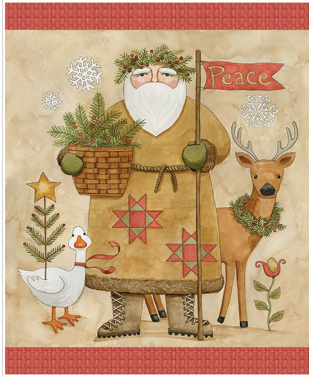 Waddle's Christmas Panel by Teresa Kogut for Riley Blake Designs