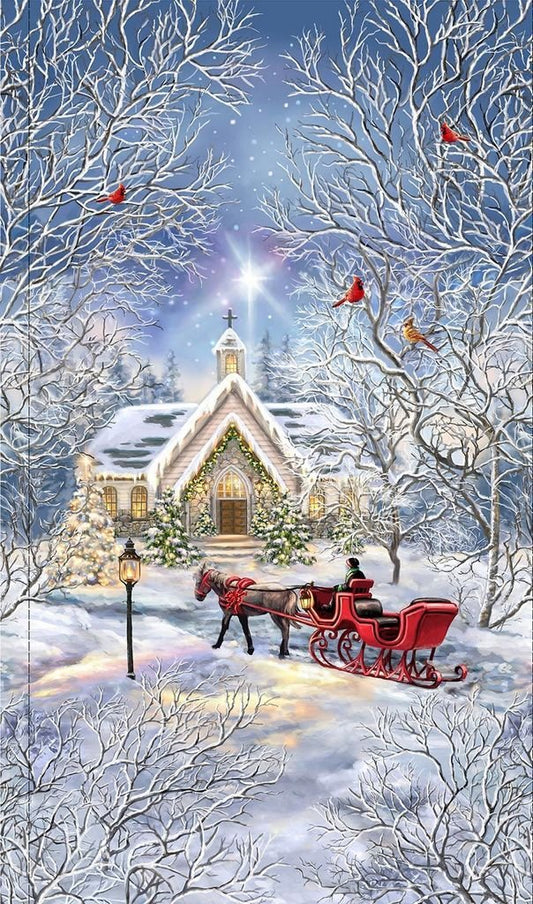 Winter Blessing Chapel Fabric Panel