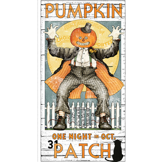 Pumpkin Patch Pumpkin Poster Main Fabric Panel