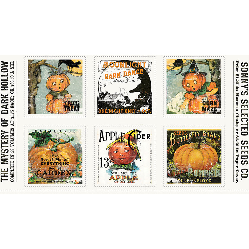 Pumpkin Patch Large Pumpkin Patch Fabric Panel