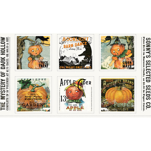 Pumpkin Patch Large Pumpkin Patch Fabric Panel
