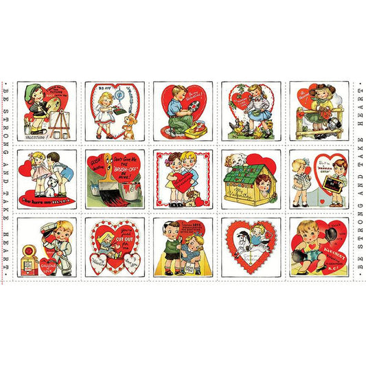 Take Heart Patch Fabric Panel 24"