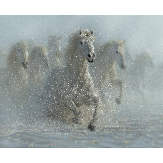 Wild Horses Running Wild Fabric Panel