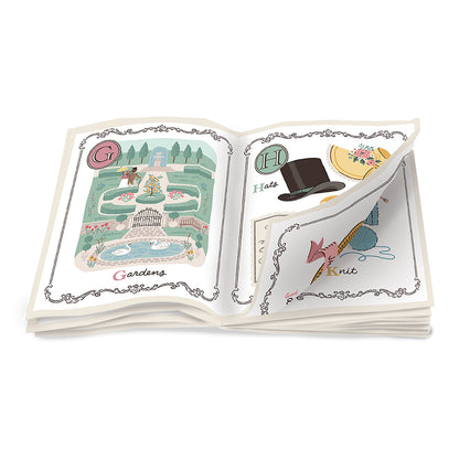 Jane Austen Soft Book Fabric Panel