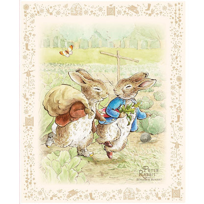 Peter Rabbit™ and Benjamin Bunny™ Fabric Panel