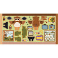 Story Animals Through the Year Doll Panel August by Jennifer Long for Riley Blake Designs