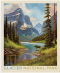 National Parks Glacier Poster Panel by Anderson Design Group for Riley Blake Designs
