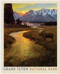 National Parks Grand Teton Poster Panel by Anderson Design Group for Riley Blake Designs