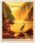 National Parks New River Gorge Poster Panel by Anderson Design Group for Riley Blake Designs