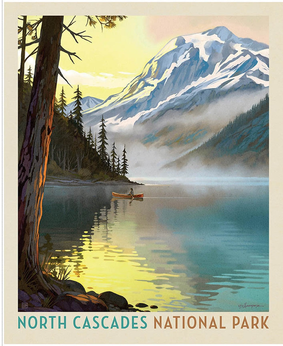 National Parks North Cascades Poster Panel by Anderson Design Group for Riley Blake Designs