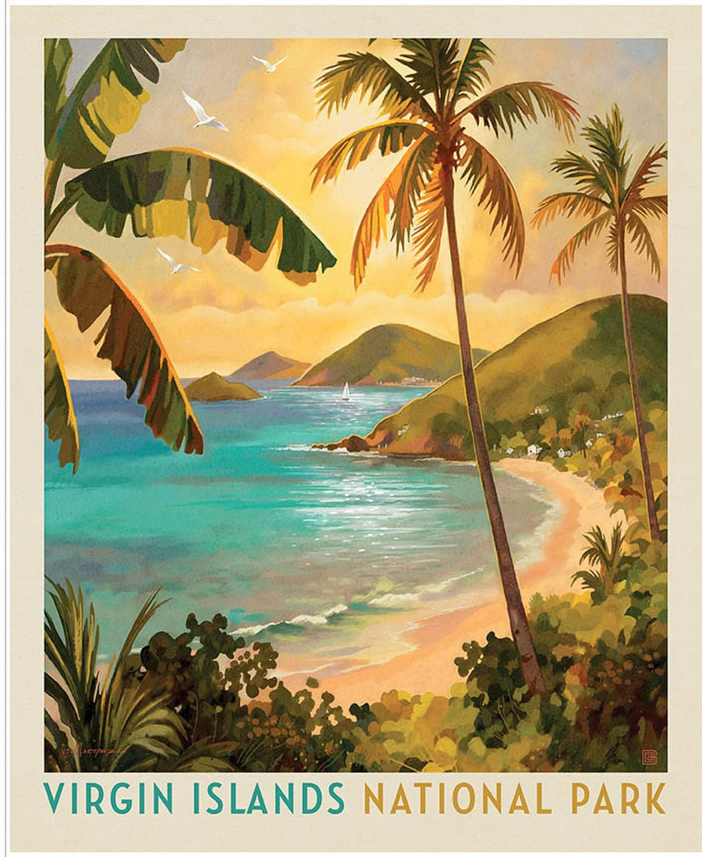National Parks Virgin Islands Poster Panel by Anderson Design Group for Riley Blake Designs