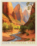 National Parks Zion Poster Panel by Anderson Design Group for Riley Blake Designs