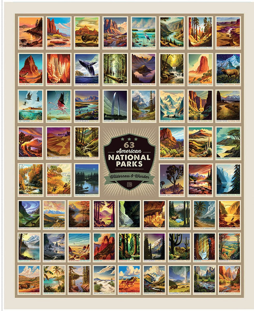 National Parks Wilderness & Wonder Panel by Anderson Design Group for Riley Blake Designs
