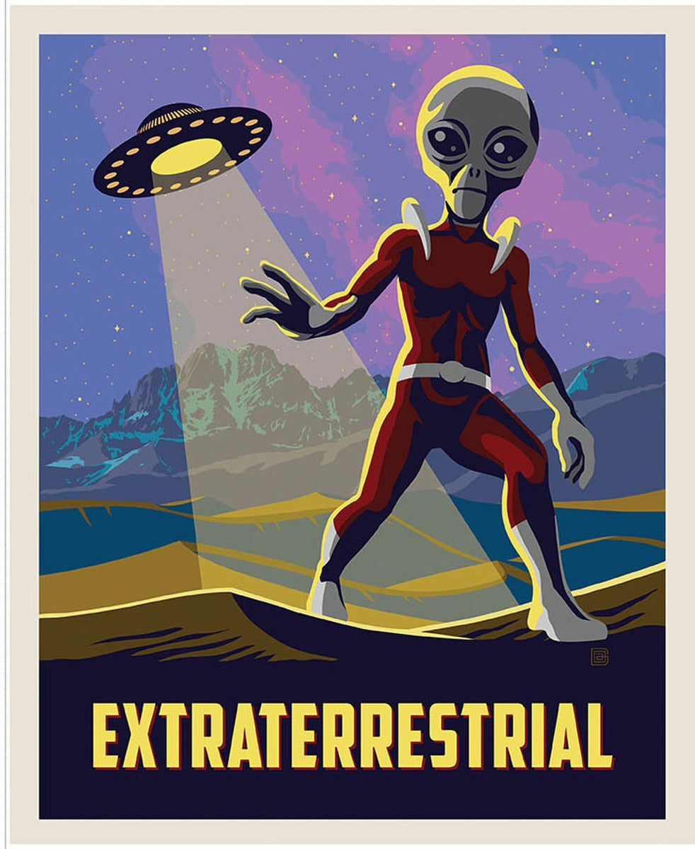 Legends of the National Parks Extraterrestrial Panel by Anderson Design Group for Riley Blake Designs