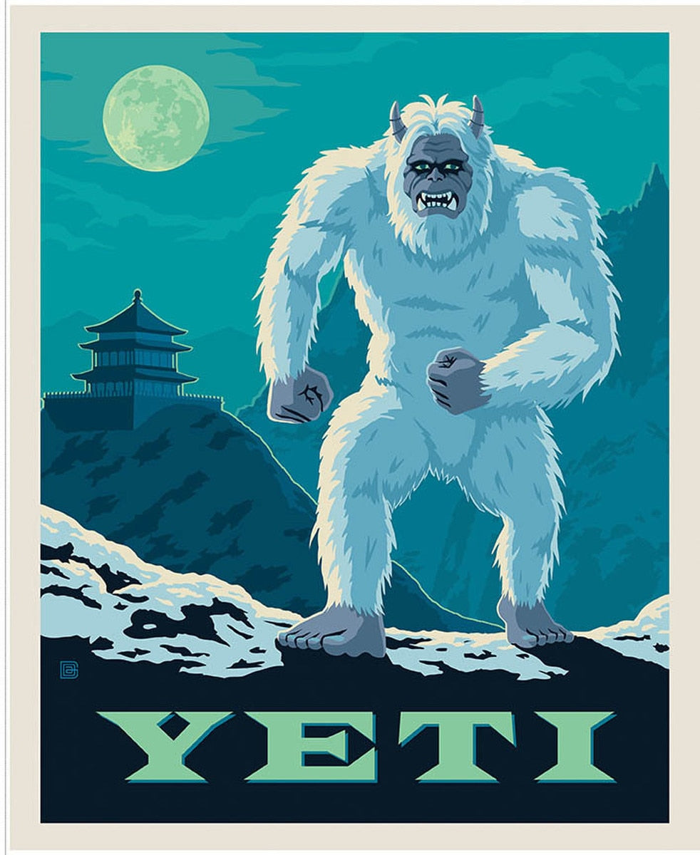 Legends of the National Parks Yeti Panel by Anderson Design Group for Riley Blake Designs