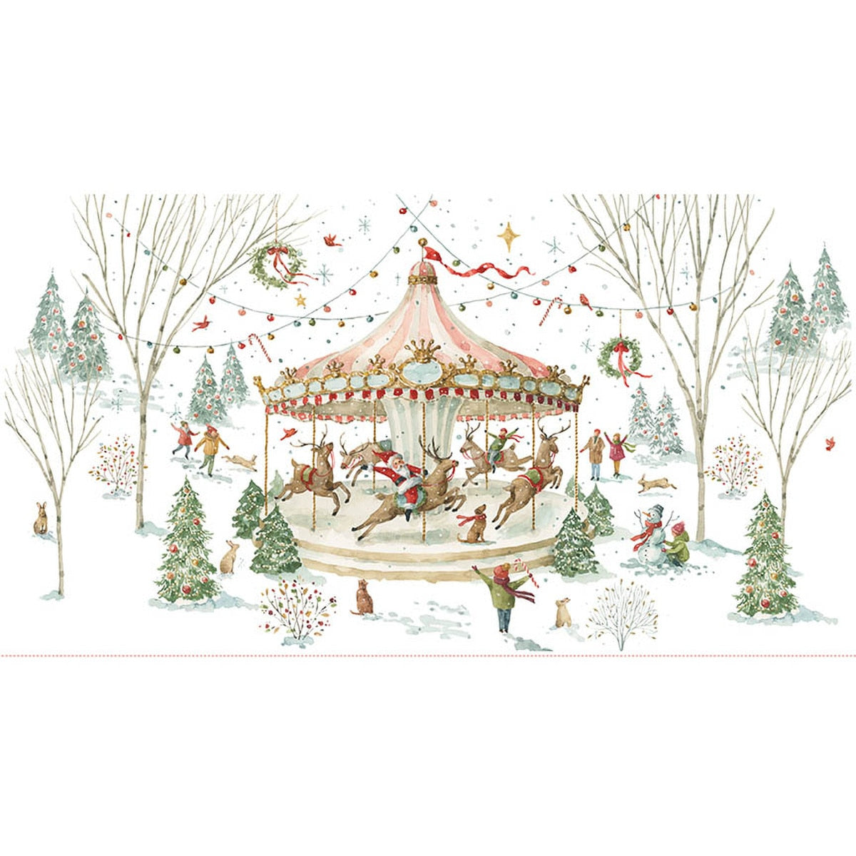 Santa's Fair Panel by Lisa Audit for Riley Blake Designs