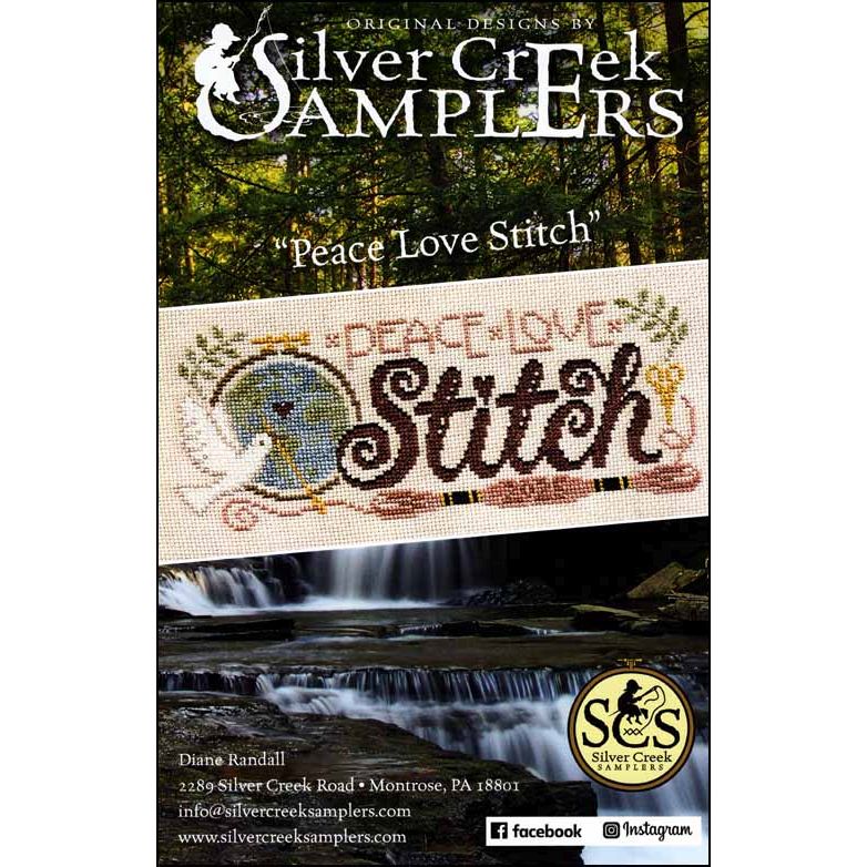Silver Creek Samplers Peace Love Stitch Cross stitch Pattern
