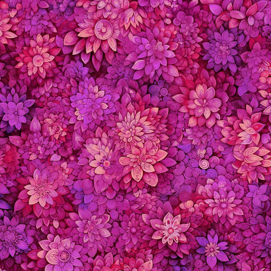 Petal Party Fabric - Pink - By the yard