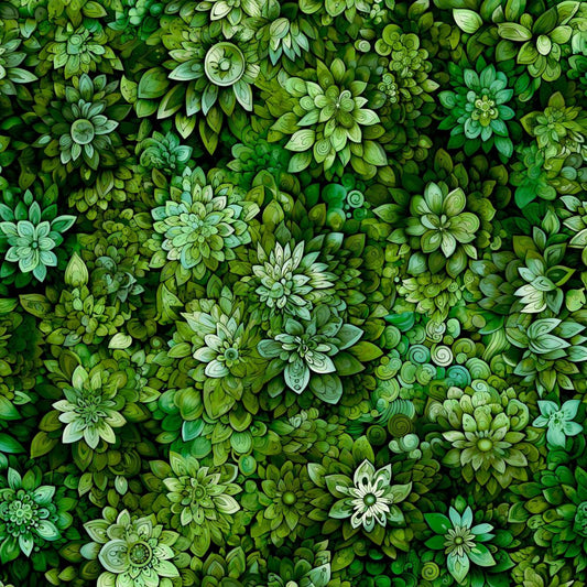 Petal Party Fabric - Forest - By the yard